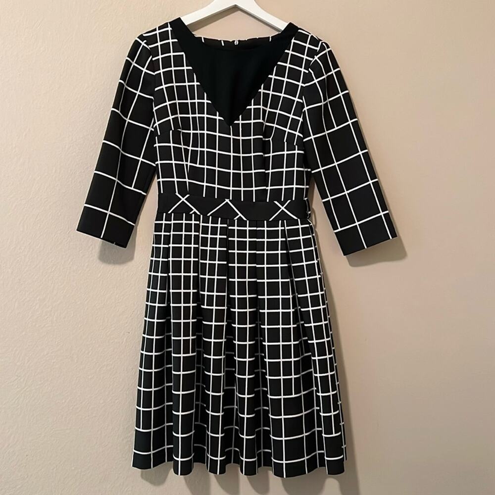 Tailored Pleated Midi Dress